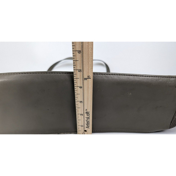 STELLA & DOT Bleecker Tote Handbag Metallic Tan Gold Leather Large Purse - Picture 11 of 13